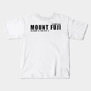 Sacred Splendor: Mount Fuji Kids T-Shirt